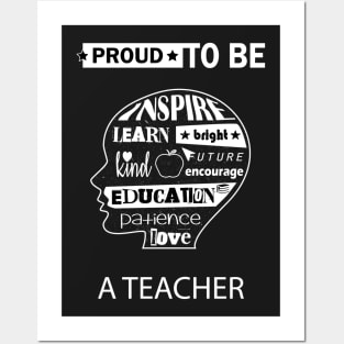 Teacher Gift, Proud to be a Teacher Posters and Art